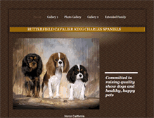 Tablet Screenshot of butterfieldcavaliers.com